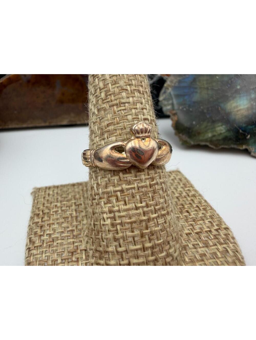 VTG Sterling Silver Irish Claddagh Symbolizing Love, Loyalty, Friendship Ring